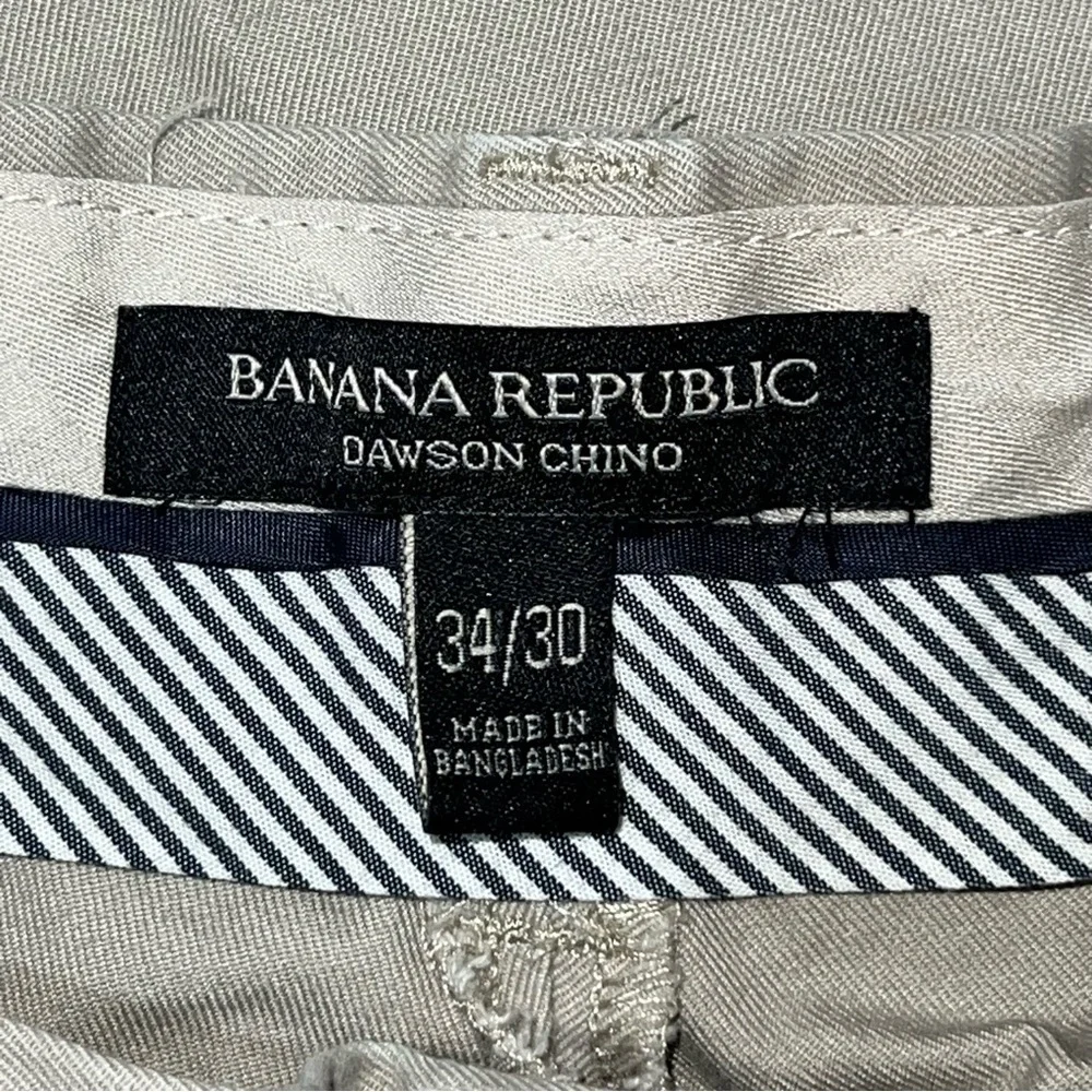 Banana Republic Dawson Chino Pants 34x30 Beige - Classic & Comfy Fit